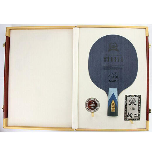 LOKI雷神  王皓典藏 经典版（深色板面） 礼盒装5层纯木乒乓球底板 商品图0