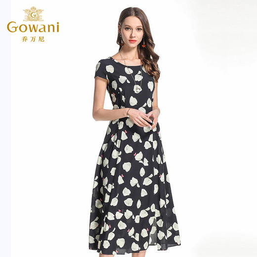 乔万尼夏季桑蚕丝连衣裙印花EB2E820 商品图1