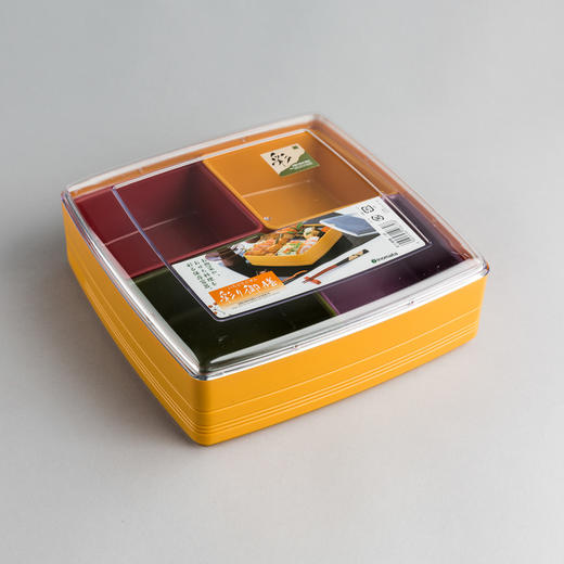 【让吃饭变成一件有颜色的事儿】日本inomata带分格饭盒彩色单双层饭盒保鲜盒便当盒水果盒 商品图10