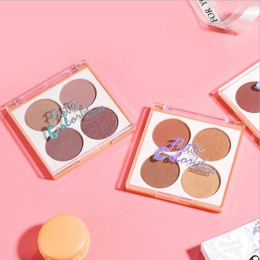 【化妆品】美时 四色眼影盘 南瓜妆 日落色 珠光哑光彩妆盘 商品图2