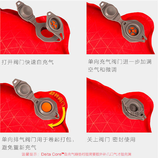Sea to summit 舒适 轻便 易收纳 自充气睡垫 自动充气和放气 JX100 商品图4