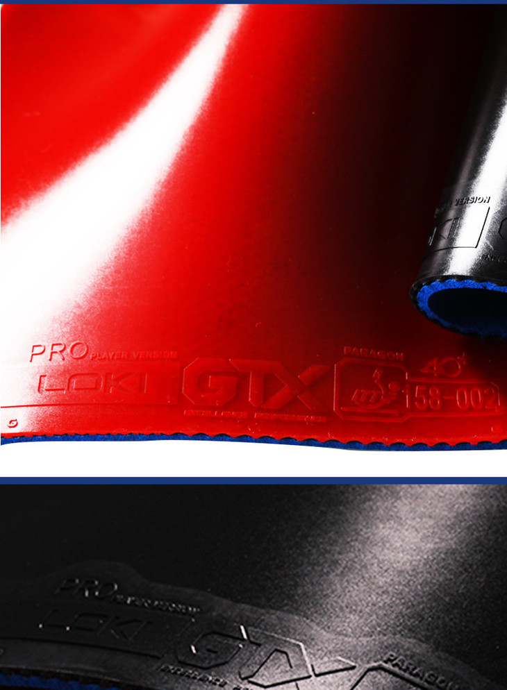 雷神loki gtx pro 超强粘性反胶乒乓球套胶