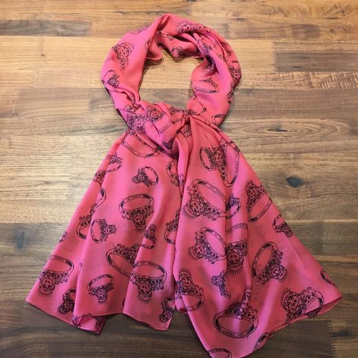 聚酯纤维印花长巾（艺术家作品）  上 商品图4