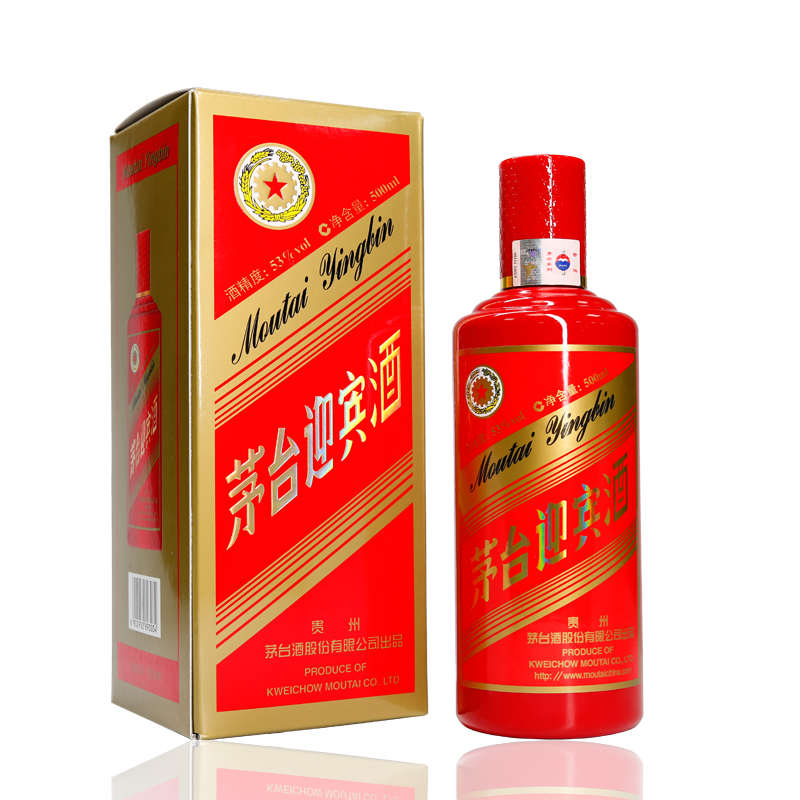 53度迎宾酒（中国红）500ml 单瓶
