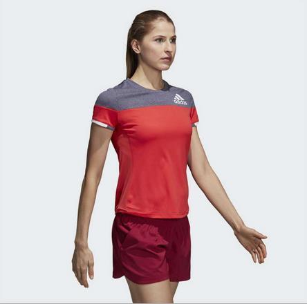 【adidas】阿迪达斯羽毛球服男女款上衣T恤吸汗速干休闲运动服 商品图0
