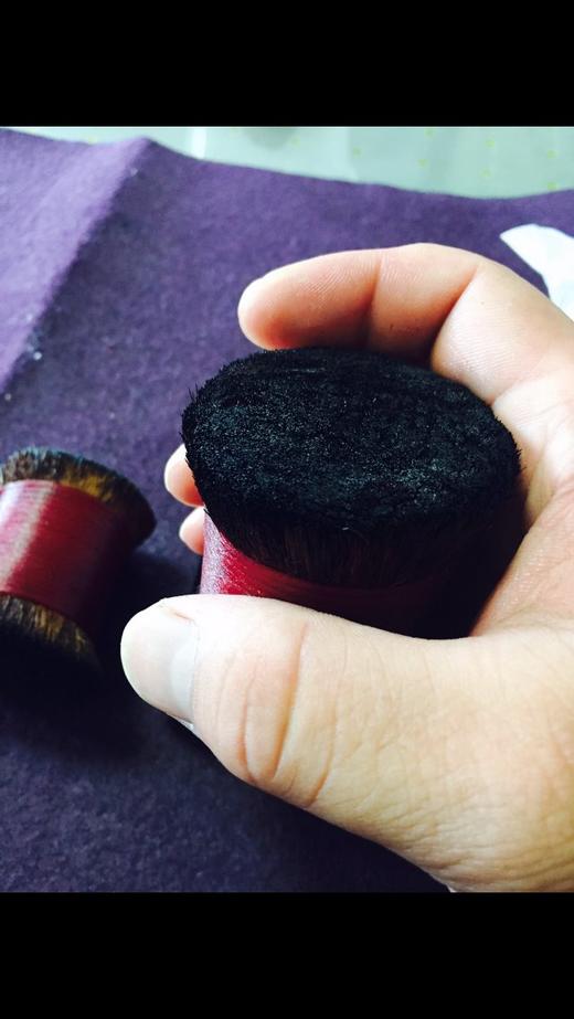 【拓片工具】粗矮型棕老虎篆刻印章拓边款、金石砖拓用棕刷 T009 商品图3