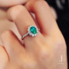 【茱莉直播间高定】18K钻石 祖母绿戒指 商品缩略图3