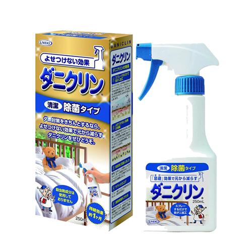 保税区直发 日本UYEKI DANICLIN螨虫清除螨剂喷雾 250ml 商品图0