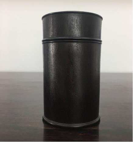 「小叶紫檀」做旧皮纹茶叶罐 商品图0