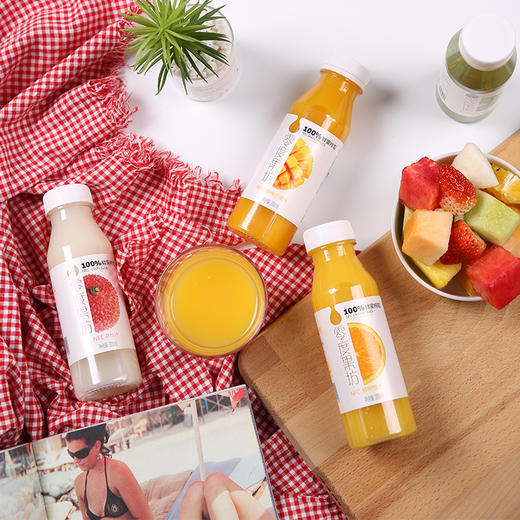 零度果坊鲜榨果汁300ml全家福12瓶7种口味混合装