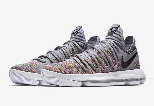 nike kd 10 "multi-color" 彩虹