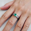 【现货疯抢中】J珠宝 铂金 祖母绿戒指#230 商品缩略图4