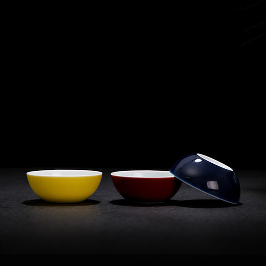 宝瓷林-七彩天成茶具盖碗套装景德镇高温颜色釉礼盒装包邮 商品图3