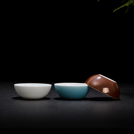 宝瓷林-七彩天成茶具盖碗套装景德镇高温颜色釉礼盒装包邮 商品图4