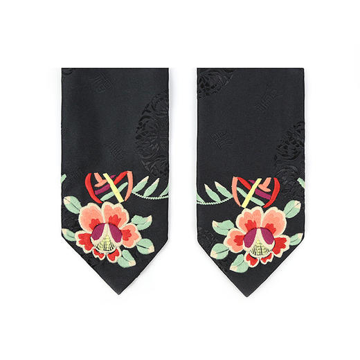 杨丽萍老师同款 | 扶桑织锦绣花半指手套 商品图0