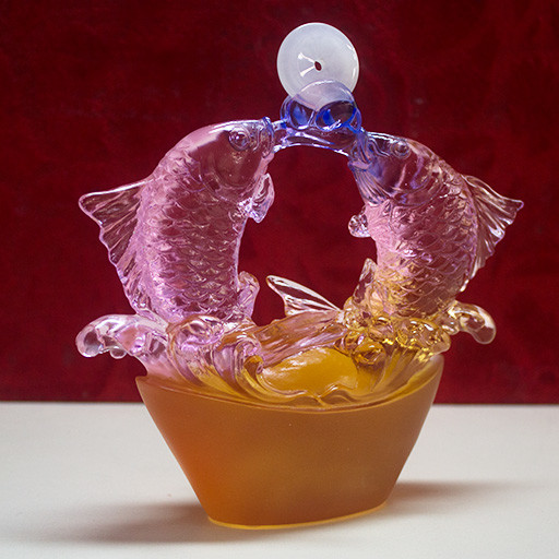 古法琉璃元宝鲤鱼