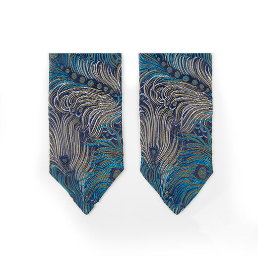 自然系列——邀月织锦提花半指手套 商品图3