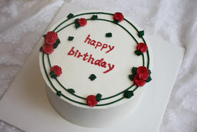 女士款 藤蔓一圈小玫瑰 简约