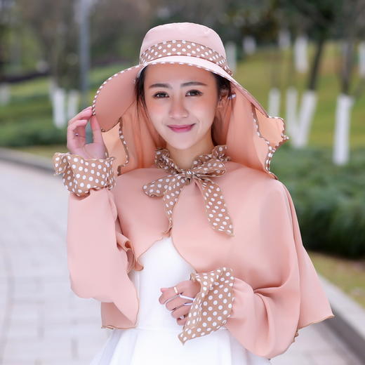 骑车防晒帽子遮脸防紫外线电动车遮阳帽可折叠太阳帽女士夏天凉帽 商品图4