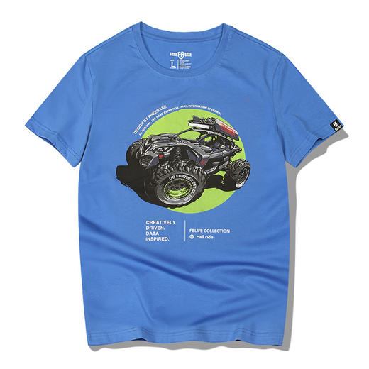 [19.9元1件]越野e族夏季新品短袖T恤越野战车印花合体纯棉体恤潮流T 商品图3