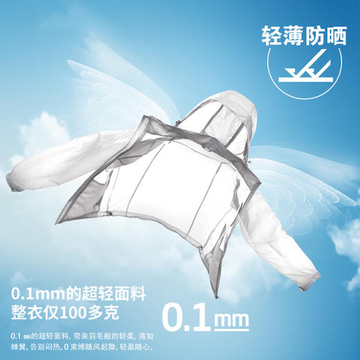 透气防晒衣男士超薄大码外套春夏季户外防晒服速干皮肤衣 商品图3
