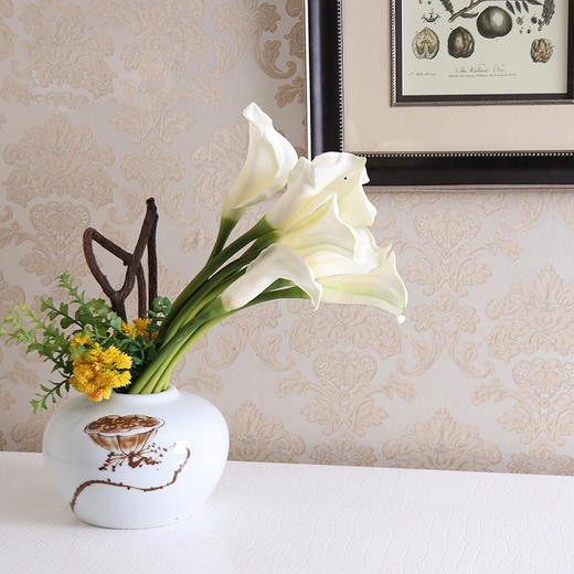 混搭轻奢风格 仿真花假花套装 花瓶摆件 客厅酒店花艺装饰 商品图1