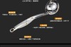 戴德 18/10不锈钢DE003 管柄汤勺 粥勺中空防烫设计 32cm 商品缩略图2