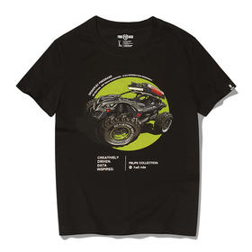 [19.9元1件]越野e族夏季新品短袖T恤越野战车印花合体纯棉体恤潮流T