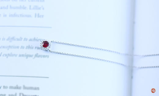 小而美｜白金红宝石锁骨链 商品图2
