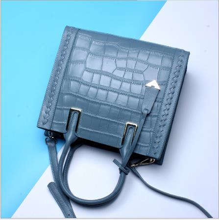 【服饰鞋包】。头层牛皮女士手提包简约时尚 单肩斜挎包 商品图5