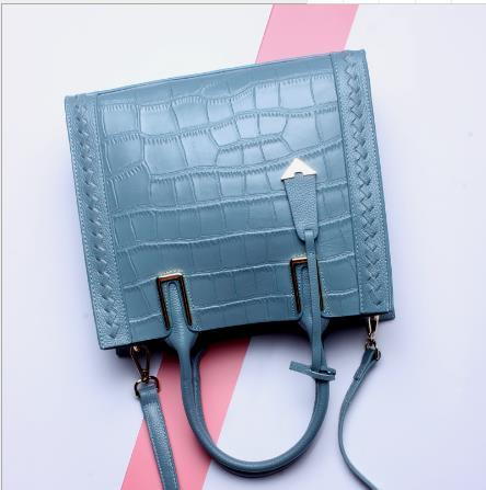 【服饰鞋包】。头层牛皮女士手提包简约时尚 单肩斜挎包 商品图3