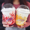 喇叭花PET一次性奶茶杯胖胖杯U型杯透明塑料冷饮料果汁杯带盖100套 商品缩略图1