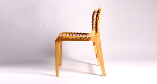 有弹性竹条椅子创意现代简约家用北欧餐椅组装茶室阳台休闲椅 商品图3
