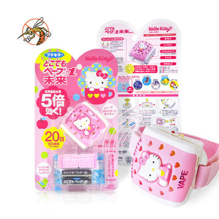 日本VAPEhellokitty5倍驱蚊手表20日（新老包装随机发）【保税直发】 商品图1