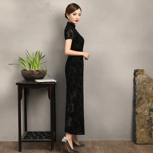 【香魅】新款烧花鱼尾摆宴会旗袍XGT-Q8096 商品图1