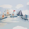 【家居摆件】地中海风格装饰品帆船摆件摆设 时尚创意木质小船模型工艺品 商品缩略图0