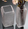 【家居摆件】。创意现代简约台式方形磨砂玻璃花瓶 商品缩略图0