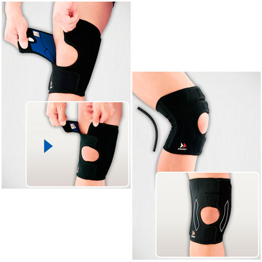 日本ZAMST赞斯特护膝EK-3透气舒适不脱落 JX100 商品图3