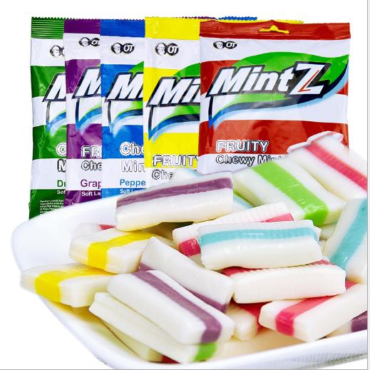 【进口零食】*印尼原装进口 Mintz多口味特色薄荷味软糖 东南亚风味糖果125g 商品图0
