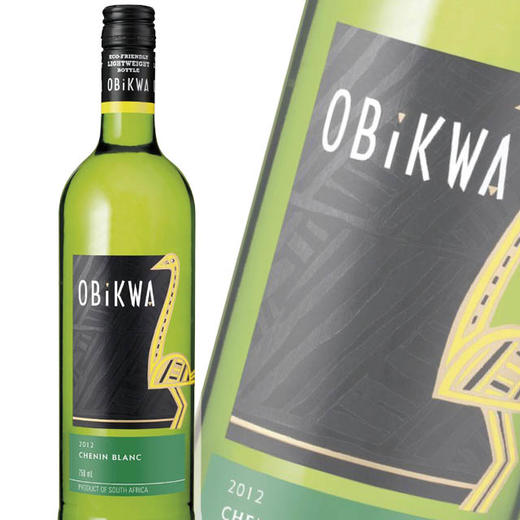 南非原瓶进口 奥卡瓦-白诗南白葡萄酒 Obikwa - Chenin Blanc 单支装750ml【2014】 商品图0