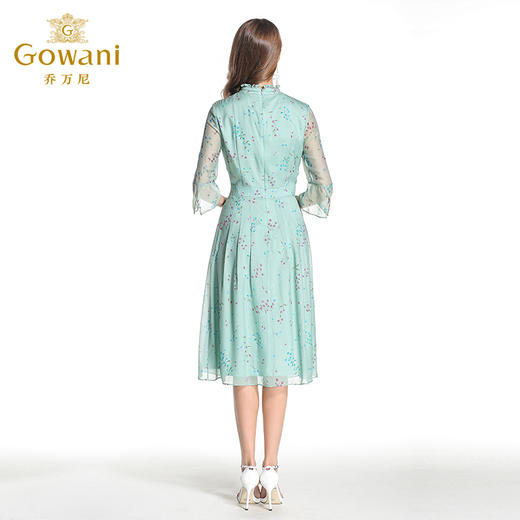 乔万尼夏季桑蚕丝小碎花连衣裙EB2E851 商品图2