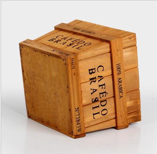 【家居用品】。复古做旧木质收纳盒 桌面整理收纳多肉花盆创意家居用品 商品图2