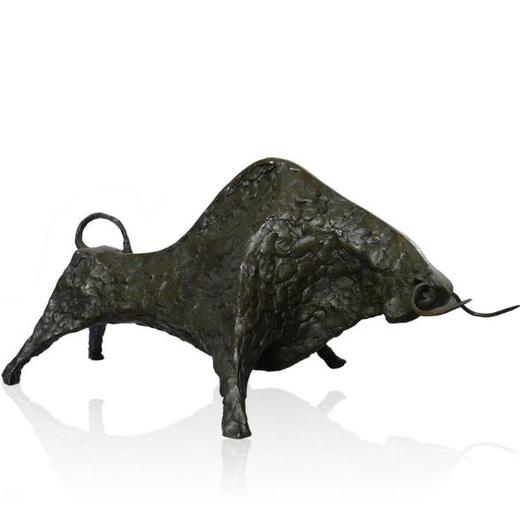 创意家居新九鼎十二生肖牛创意家居装饰品开业商务礼品纯铜艺术牛摆件