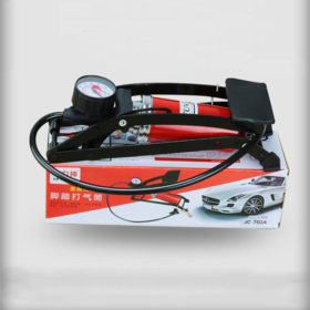 【汽车配饰】 汽车充气泵/高压脚踏脚踩轮胎打气筒/多功能打气机/打气泵