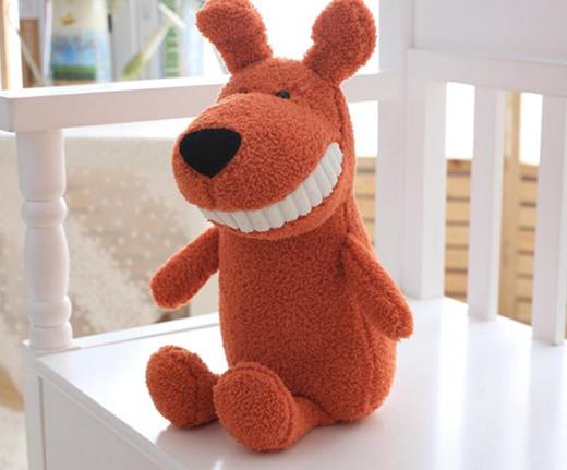 稀奇古怪少女心ins抖音同款微笑大牙粉红猪毛绒玩具公仔娃娃玩偶女生