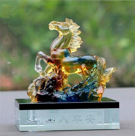 【汽车配饰】*汽车香水摆件马古法琉璃马到成功香水座汽车用品车载车饰 商品图1