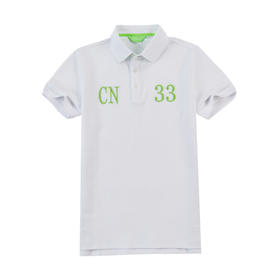 男士短袖polo衫（18SPS106）白色