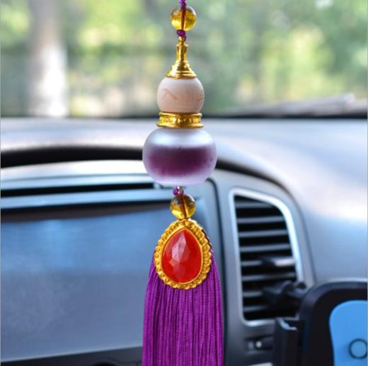【汽车配饰】汽车香水挂件车内饰品镶宝石水晶葫芦车饰品车载汽车摆件挂饰用品 商品图3