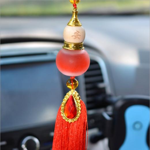 【汽车配饰】汽车香水挂件车内饰品镶宝石水晶葫芦车饰品车载汽车摆件挂饰用品 商品图6