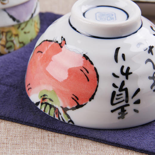 【餐具】卡通果蔬系列印花碗日式礼盒装饭碗汤碗 商品图9